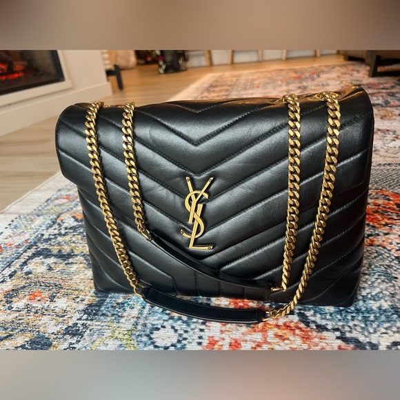 Saint Laurent Medium Loulou Matelassé Leather Shoulder Bag AUTHENTIC - Picture 3 of 16